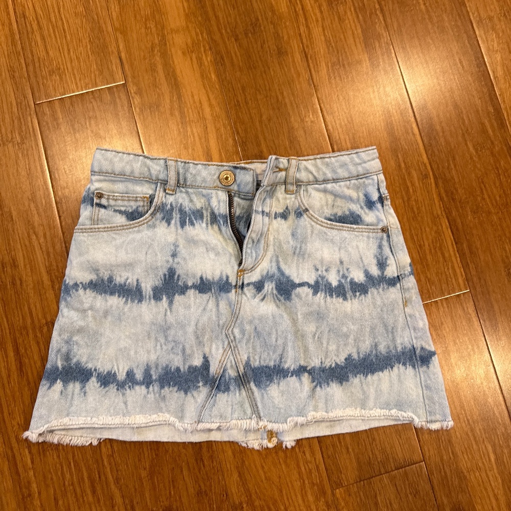 ZARA girls jeans mini skirt